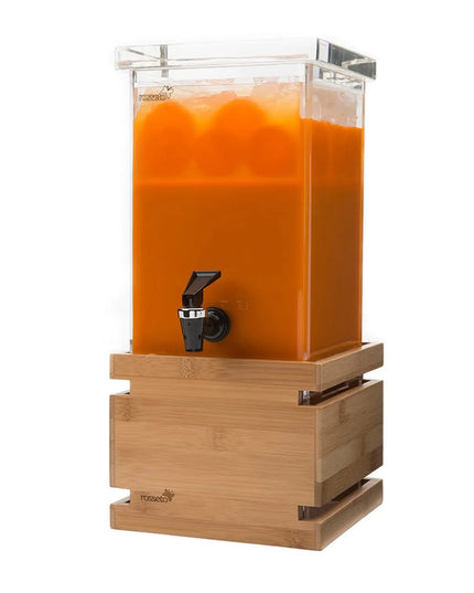 Bình Đựng Nước Rosseto LD116 3.8 lít Kèm Giỏ Đá - Thân Nhựa, Đế Tre