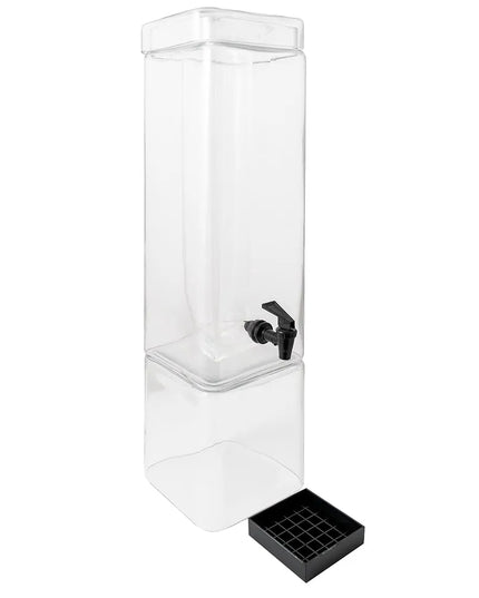 Bình Đựng Nước Thủy Tinh Cal-Mil 1112-3 Vuông 11.4 lít Ngăn Đá - Trong Suốt