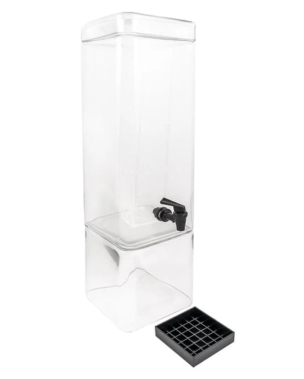 Bình Đựng Nước Thủy Tinh Cal-Mil 1112-3INF Vuông 11.4 lít Ngăn Infuser - Trong Suốt