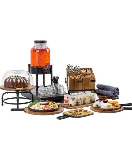 Bình Đựng Nước Thủy Tinh Tablecraft 10090 Industrial Collection™ Tròn 7.6 lít Kèm Lõi Đá & Infuser - Trong Suốt