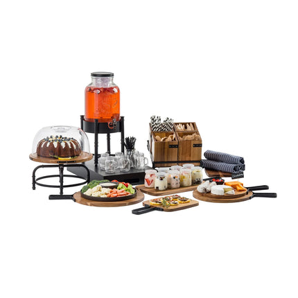 Bình Đựng Nước Thủy Tinh Tablecraft 10090 Industrial Collection™ Tròn 7.6 lít Kèm Lõi Đá & Infuser - Trong Suốt