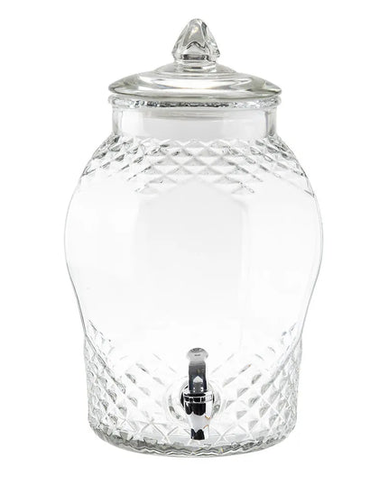 Bình Đựng Nước Thủy Tinh Tablecraft 10699 Tròn 7.6 lít - Trong Suốt