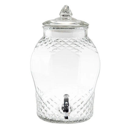 Bình Đựng Nước Thủy Tinh Tablecraft 10699 Tròn 7.6 lít - Trong Suốt