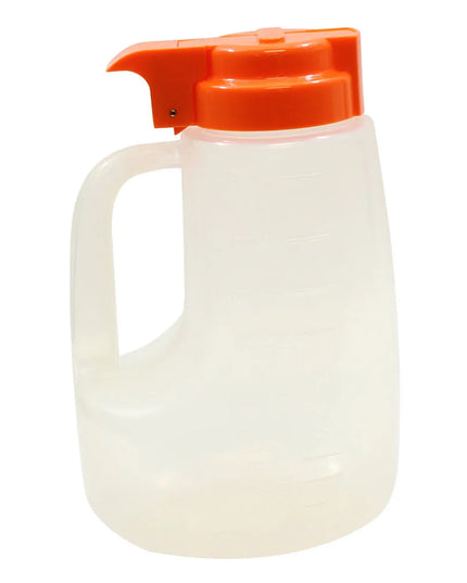 Bình Đựng Siro Chống Nhỏ Giọt Tablecraft PP48X Option™ Tròn 1.4 l - Nhựa Polypropylene, Nắp Nhựa Cam