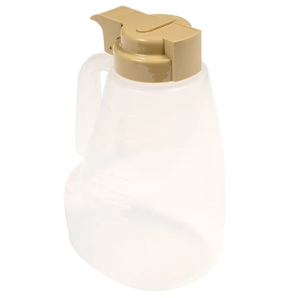 Bình Đựng Siro Chống Nhỏ Giọt Tablecraft PP64BE Option™ Tròn 1.9 l - Nhựa Polypropylene, Nắp Nhựa Beige