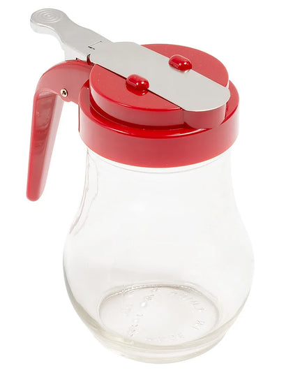 Bình Đựng Sốt Dạng Giọt Nước Tablecraft 406RE 177 ml - Thủy Tinh, Nắp ABS Đỏ