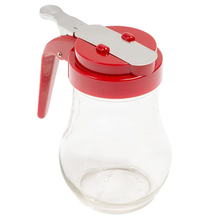 Bình Đựng Sốt Dạng Giọt Nước Tablecraft 406RE 177 ml - Thủy Tinh, Nắp ABS Đỏ