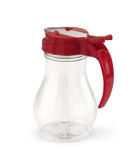 Bình Đựng Sốt Dạng Giọt Nước Vollrath 1412-02 Dripcut® 296 ml - Nhựa Polycarbonate, Nắp Nhựa Đỏ