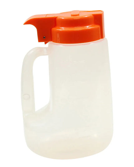 Bình Đựng Sốt Dạng Tròn Tablecraft PP32X Option™ 946 ml - Nhựa Polypropylene, Nắp Nhựa Cam