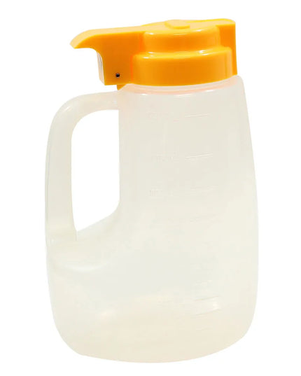 Bình Đựng Sốt Dạng Tròn Tablecraft PP48Y Option™ 1419 ml - Nhựa Polypropylene, Nắp Nhựa Vàng