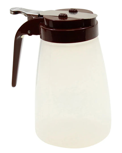 Bình Đựng Sốt Dạng Trụ Tablecraft PP10B 296 ml - Nhựa Polypropylene, Nắp ABS Nâu