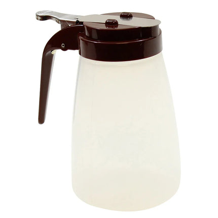 Bình Đựng Sốt Dạng Trụ Tablecraft PP10B 296 ml - Nhựa Polypropylene, Nắp ABS Nâu