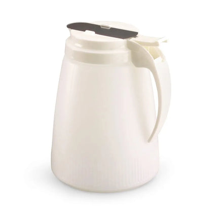 Bình Đựng Sốt Dạng Trụ Vollrath 632-05 Dripcut® Cafe Color 946 ml - Nhựa Polyethylene Trắng, Nắp Nhựa Trắng