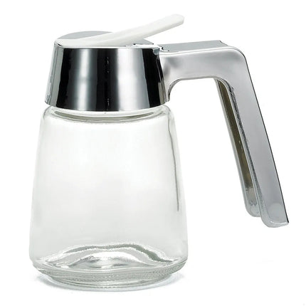 Bình Đựng Syrup Chống Nhỏ Giọt Tablecraft 1270 Hình Trụ 237 ml - Thủy Tinh, Nắp ABS Mạ Chrome