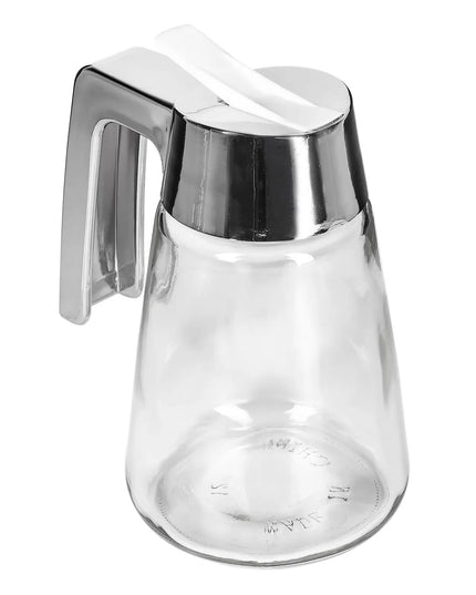 Bình Đựng Syrup Chống Nhỏ Giọt Tablecraft 1271 Hình Trụ 355 ml - Thủy Tinh, Nắp ABS Mạ Chrome