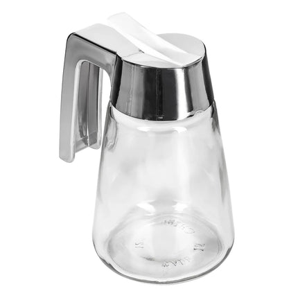 Bình Đựng Syrup Chống Nhỏ Giọt Tablecraft 1271 Hình Trụ 355 ml - Thủy Tinh, Nắp ABS Mạ Chrome