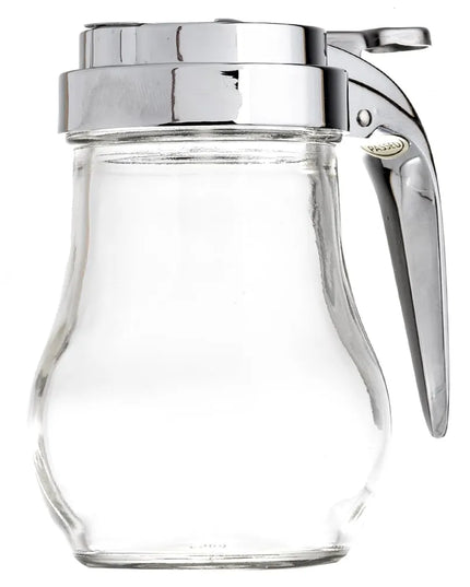 Bình Đựng Syrup Chống Nhỏ Giọt Tablecraft 406 Hình Giọt Nước 177 ml - Thủy Tinh, Nắp Mạ Chrome