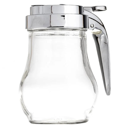 Bình Đựng Syrup Chống Nhỏ Giọt Tablecraft 406 Hình Giọt Nước 177 ml - Thủy Tinh, Nắp Mạ Chrome