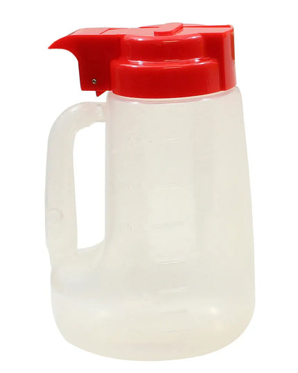 Bình Đựng Syrup Chống Nhỏ Giọt Tablecraft PP32R Option™ Tròn 946 ml - Polypropylene, Nắp Nhựa Đỏ