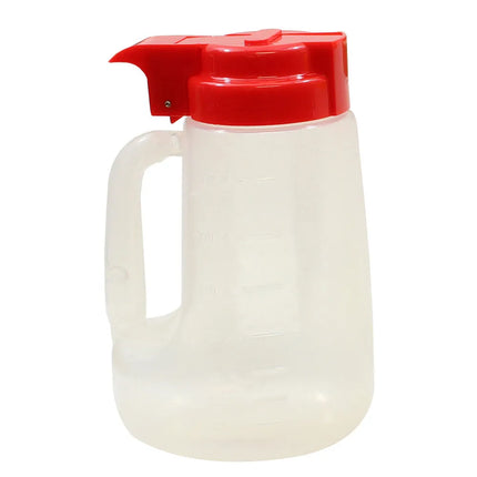 Bình Đựng Syrup Chống Nhỏ Giọt Tablecraft PP32R Option™ Tròn 946 ml - Polypropylene, Nắp Nhựa Đỏ