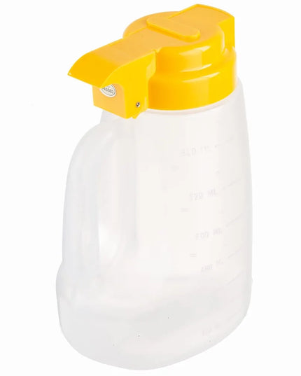 Bình Đựng Syrup Chống Nhỏ Giọt Tablecraft PP32Y Option™ Tròn 946 ml - Polypropylene, Nắp Nhựa Vàng