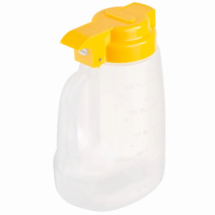 Bình Đựng Syrup Chống Nhỏ Giọt Tablecraft PP32Y Option™ Tròn 946 ml - Polypropylene, Nắp Nhựa Vàng
