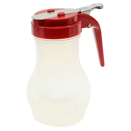 Bình Đựng Syrup Chống Nhỏ Giọt Tablecraft PP410RE Hình Giọt Nước 296 ml - Polypropylene, Nắp ABS Đỏ