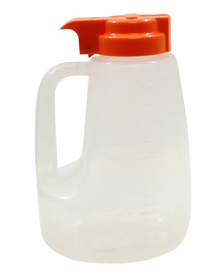 Bình Đựng Syrup Chống Nhỏ Giọt Tablecraft PP64X Option™ Tròn 1.9 l - Polypropylene, Nắp Nhựa Cam
