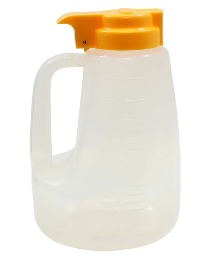 Bình Đựng Syrup Chống Nhỏ Giọt Tablecraft PP64Y Option™ Tròn 1.9 l - Polypropylene, Nắp Nhựa Vàng