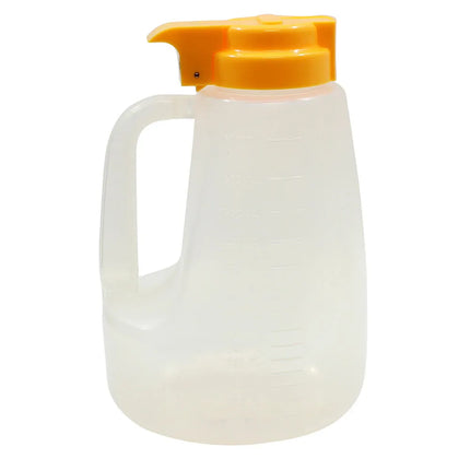 Bình Đựng Syrup Chống Nhỏ Giọt Tablecraft PP64Y Option™ Tròn 1.9 l - Polypropylene, Nắp Nhựa Vàng