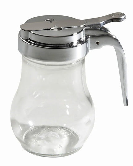 Bình Đựng Syrup Chống Nhỏ Giọt Winco G-115 Hình Giọt Nước 177 ml - Thủy Tinh, Nắp Mạ Chrome