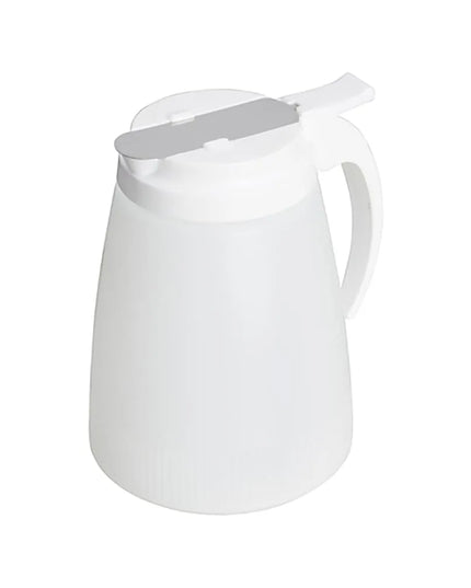 Bình Đựng Syrup Chống Nhỏ Giọt Winco PSUD-32 Hình Trụ 946 ml - Nhựa Trắng, Nắp Nhựa Trắng