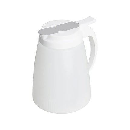 Bình Đựng Syrup Chống Nhỏ Giọt Winco PSUD-32 Hình Trụ 946 ml - Nhựa Trắng, Nắp Nhựa Trắng