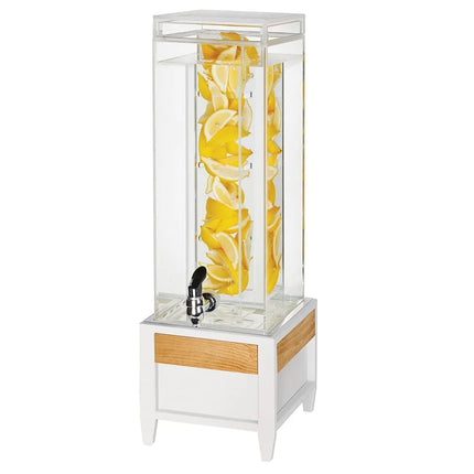 Bình Đựng Thức Uống Cal-Mil 22117-3INF-15 11.4 lít Ngăn Ngâm Hương Liệu - Bình Nhựa, Đế Kim Loại Trắng