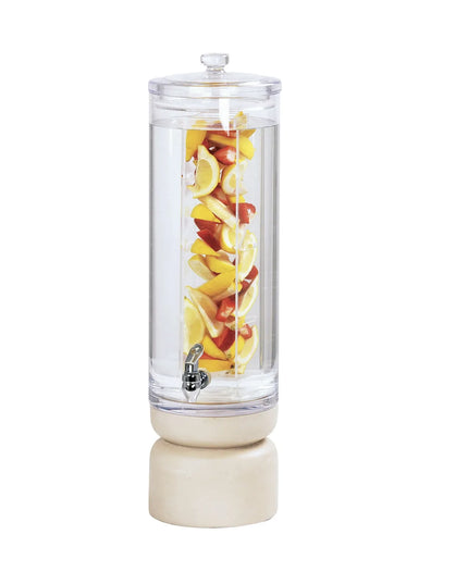 Bình Đựng Thức Uống Cal-Mil 22441-3INF-113 11.4 lít Ngăn Trái Cây - Bình Acrylic, Đế Gỗ Thông Trắng
