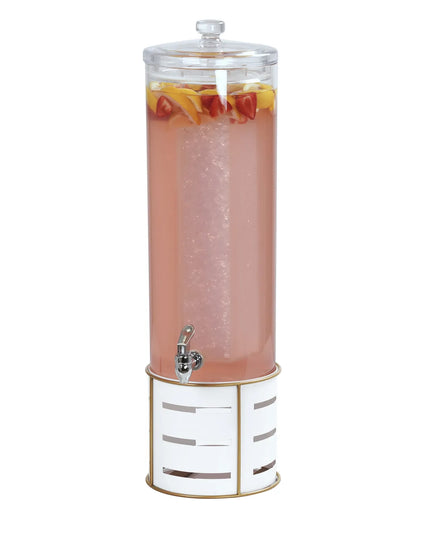 Bình Đựng Thức Uống Cal-Mil 22631-3-15 11.4 lít Ngăn Làm Lạnh - Bình Acrylic, Đế Kim Loại Trắng