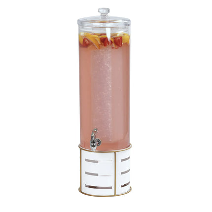 Bình Đựng Thức Uống Cal-Mil 22631-3-15 11.4 lít Ngăn Làm Lạnh - Bình Acrylic, Đế Kim Loại Trắng