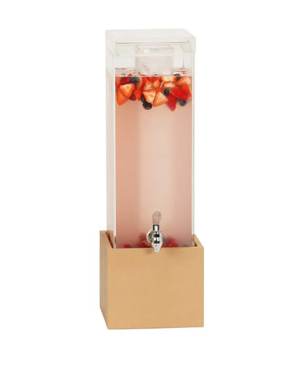 Bình Đựng Thức Uống Cal-Mil 23440-3-122 11.4 lít Ống Đá Làm Lạnh - Bình Acrylic, Đế Nâu