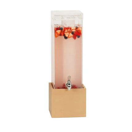 Bình Đựng Thức Uống Cal-Mil 23440-3-122 11.4 lít Ống Đá Làm Lạnh - Bình Acrylic, Đế Nâu