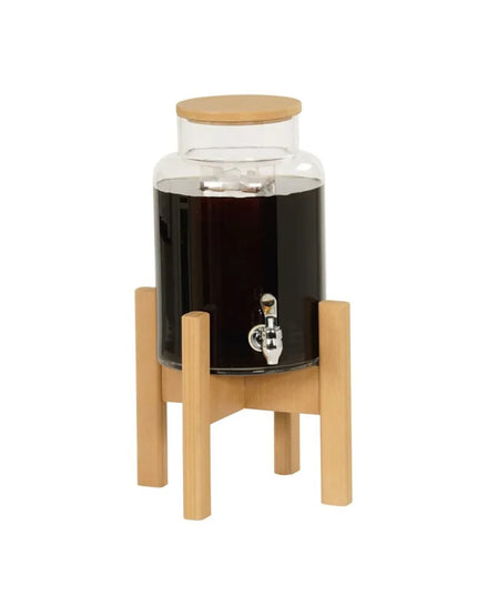 Bình Đựng Thức Uống Cal-Mil 23444-2-122 7.6 l Ống Làm Lạnh - Bình Acrylic, Đế Nâu
