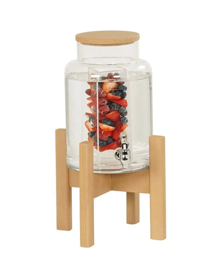 Bình Đựng Thức Uống Cal-Mil 23444-2INF-122 7.6 l Ngâm Hương Liệu - Bình Acrylic, Đế Nâu