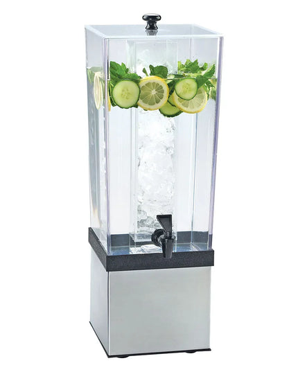 Bình Đựng Thức Uống Cal-Mil 3324-3INF-55 Nhựa 11.4 lít Kèm Ống Ngâm Trái Cây Đế Inox