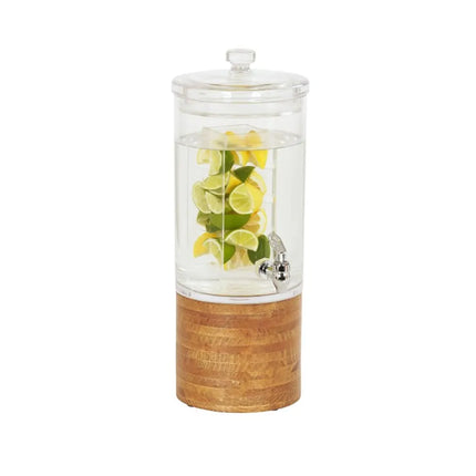 Bình Đựng Thức Uống Cal-Mil 4306-1INF-99 5.7 l Ngâm Hương Liệu - Bình Polycarbonate, Đế Gỗ Thông Rustic Pine