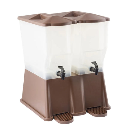Bình Đựng Thức Uống Đôi Tablecraft TW54DP Nhựa 22.7 lít Đế Nâu