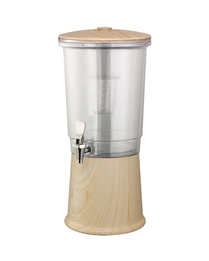 Bình Đựng Thức Uống Service Ideas CBDDW3GSSLW Tritan™ 11.4 lít Kèm Ống Ngâm Trái Cây Đế Vân Gỗ Sáng