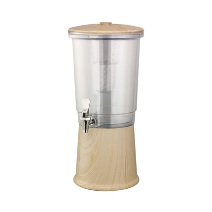 Bình Đựng Thức Uống Service Ideas CBDDW3GSSLW Tritan™ 11.4 lít Kèm Ống Ngâm Trái Cây Đế Vân Gỗ Sáng