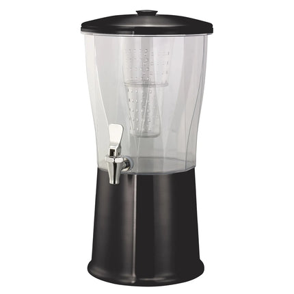 Bình Đựng Thức Uống Service Ideas CBDRT3BXSS Nhựa 11.4 lít Kèm Ống Ngâm Trái Cây Đế Black Onyx