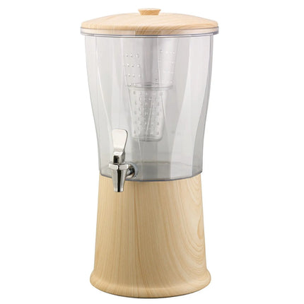 Bình Đựng Thức Uống Service Ideas CBDRT3LWSS Nhựa 11.4 lít Kèm Ống Ngâm Trái Cây Đế Vân Gỗ Sáng