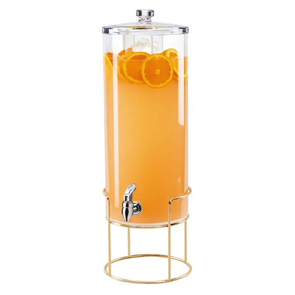 Bình Đựng Thức Uống Tròn Cal-Mil 22005-5INF-46 18.9 lít Ngăn Ngâm Hương Liệu - Bình Nhựa, Đế Khung Dây Đồng