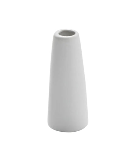 Bình Hoa Nhỏ Gốm Dạng Tháp American Metalcraft BVTG6 10.2 cm Trắng